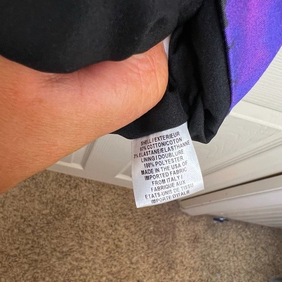 Milly Floral Abstract Colorful Black Mini Dress Size 4 - Picture 12 of 12